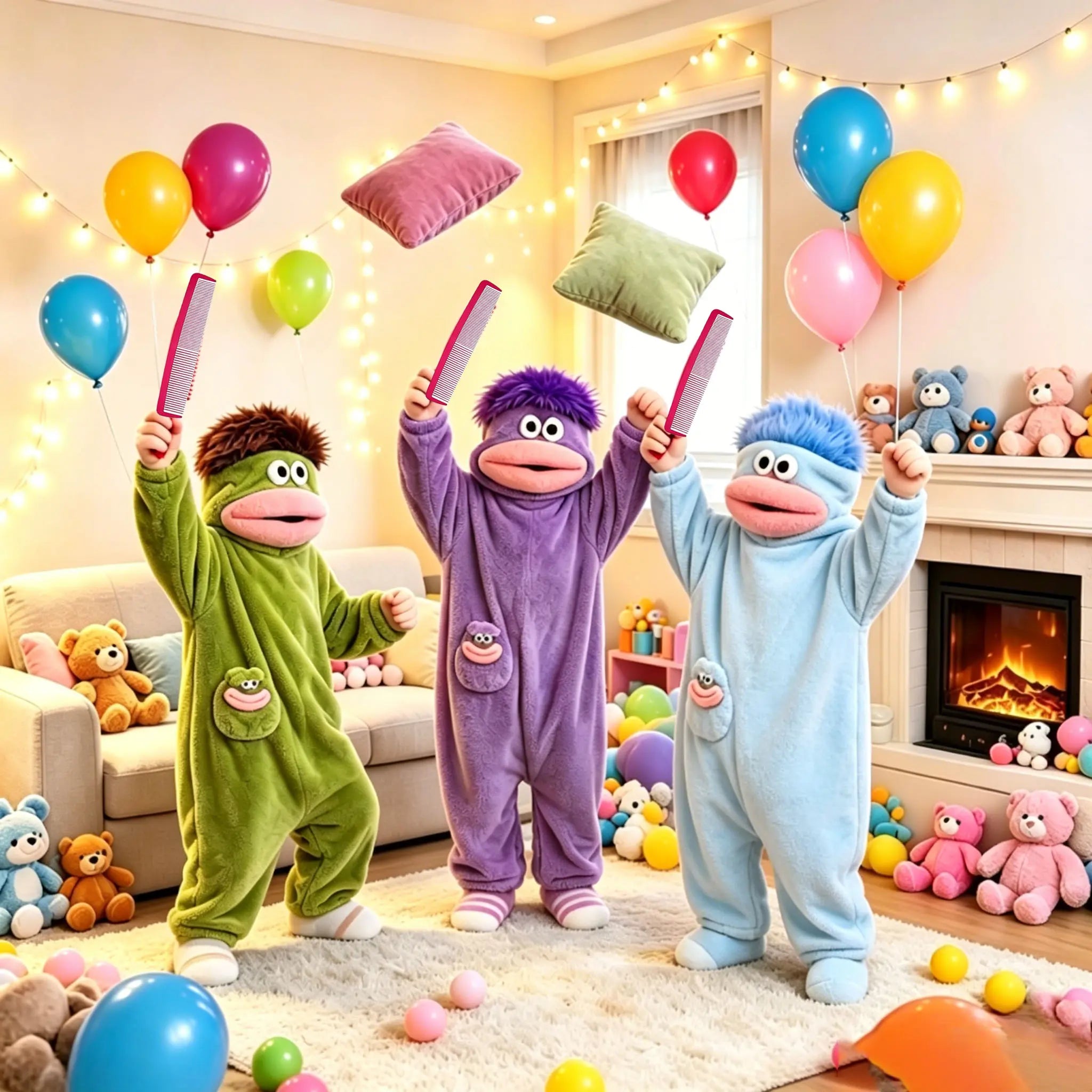 Funny Monster Wearable Blanket Hoodie, Oversized Cozy Fleece Hooded Blanket for Adults Unisex